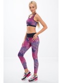 Rosa und lila Sportleggings H0011 – Online-Shop – Boutique